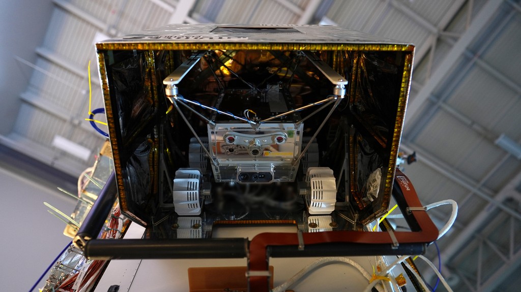 MAPP is a lunar rover designed to test new mobility and prospecting methods on the Moon's surface. Credit: Lunar Outpost.