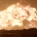New Glenn rocket explosion during static fire test at Launch Complex 36 in Cape Canaveral