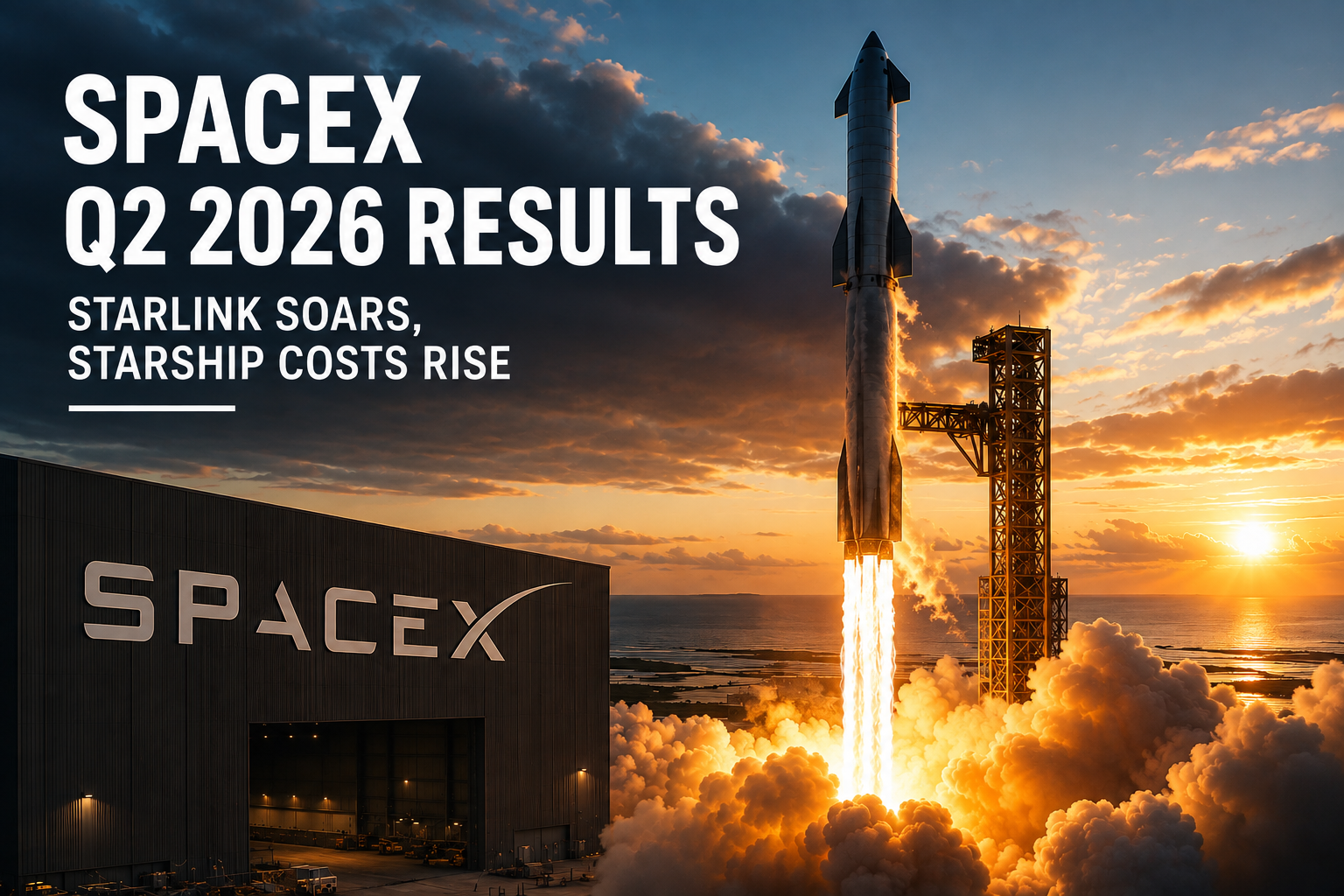 SpaceX results 2026 with Starlink growth and continued investment in Starship